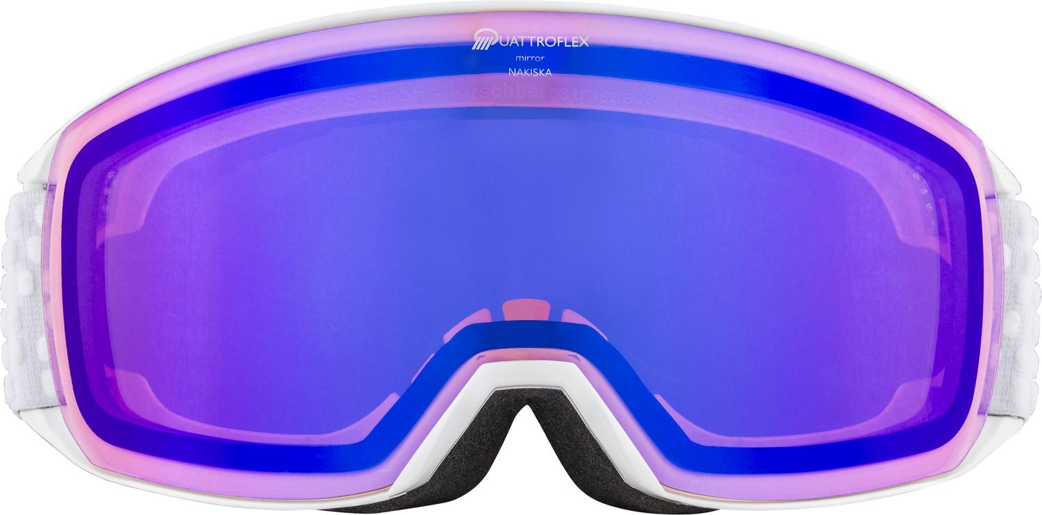 Очки горнолыжные Alpina 2020-21 NAKISKA white QHM blue