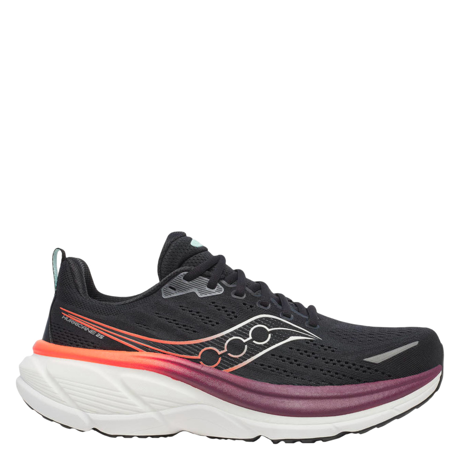 Кроссовки мужские Saucony Hurricane 25 Black/Crimson – купить по