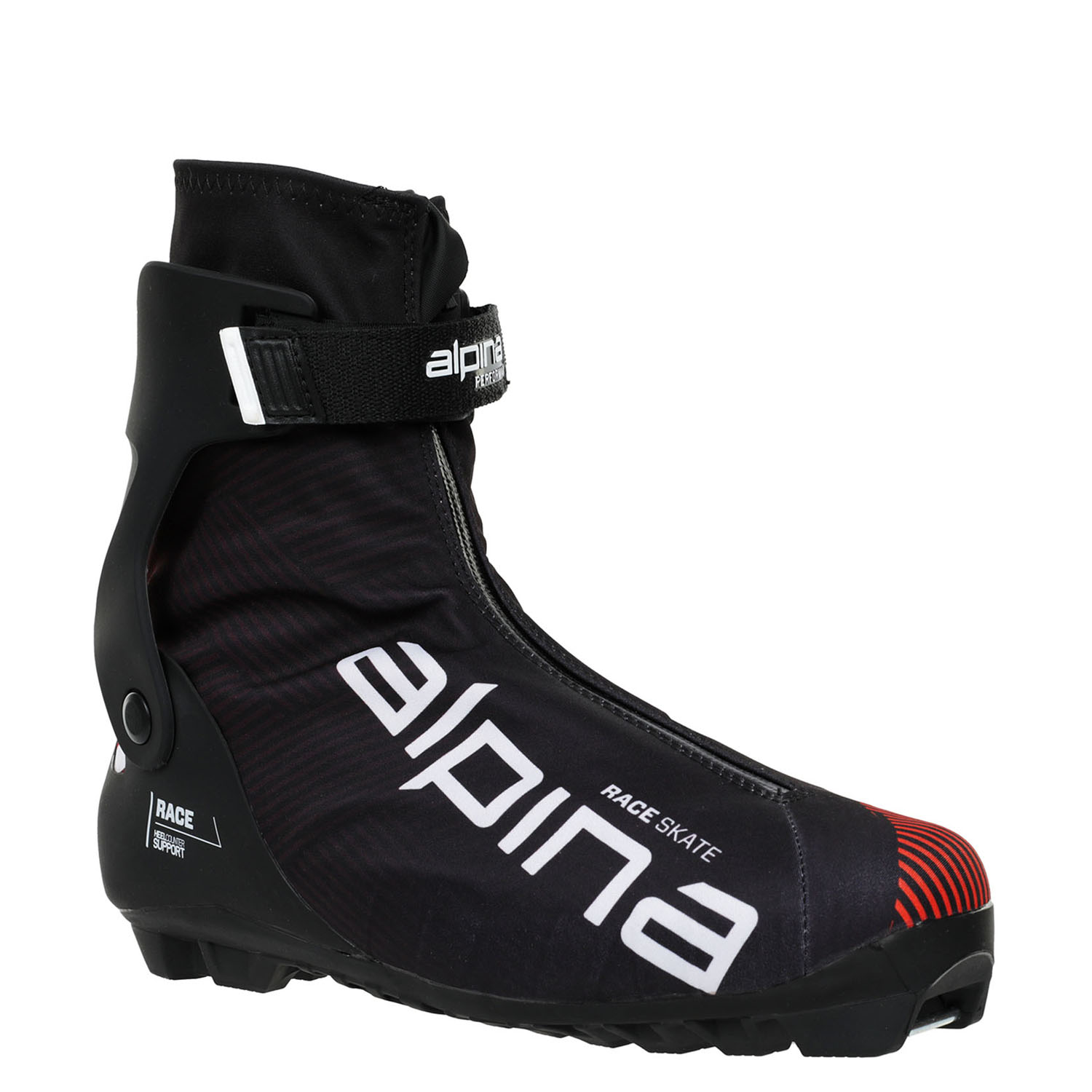 Лыжные ботинки Alpina. Racing Skate Red/Black/White