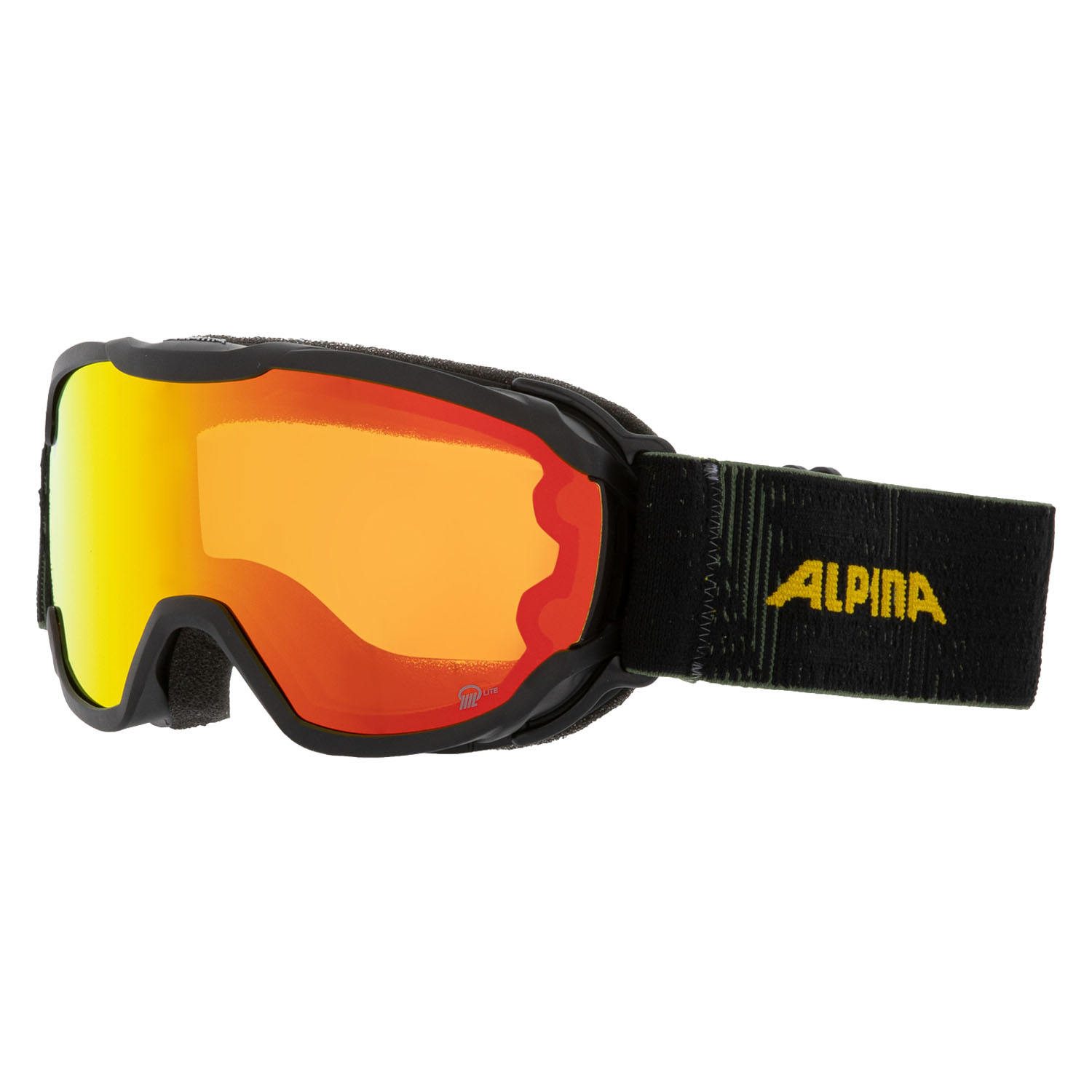 Очки горнолыжные ALPINA Pheos Jr. Q-Lite Black-Yellow Matt/Q-Lite Orange S2
