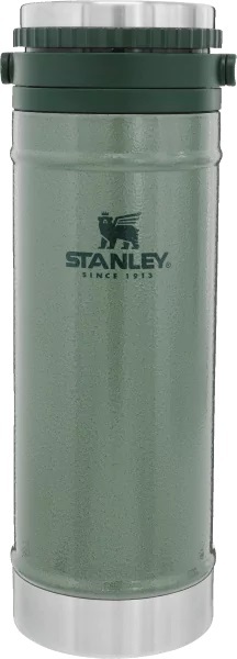 Термокружка Stanley Classic (с кофе-прессом) 0.47L Темно-Зеленый