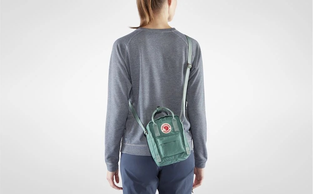 Рюкзак-переноска FjallRaven Kanken Sling Frost Green-Peach Pink