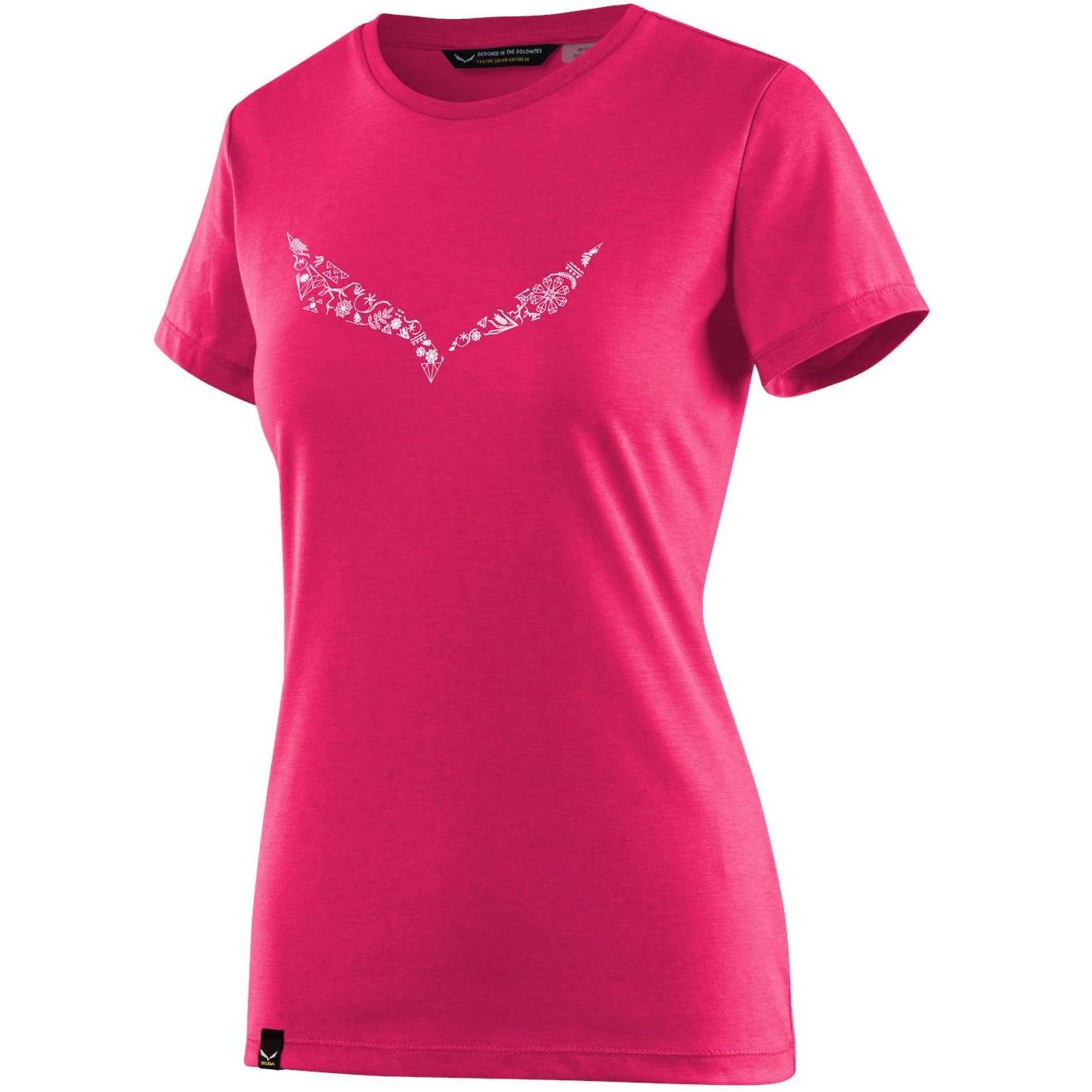 Футболка Для Активного Отдыха Salewa 2018 Solid Dri-Rel W S/s Tee Rose Red Melange