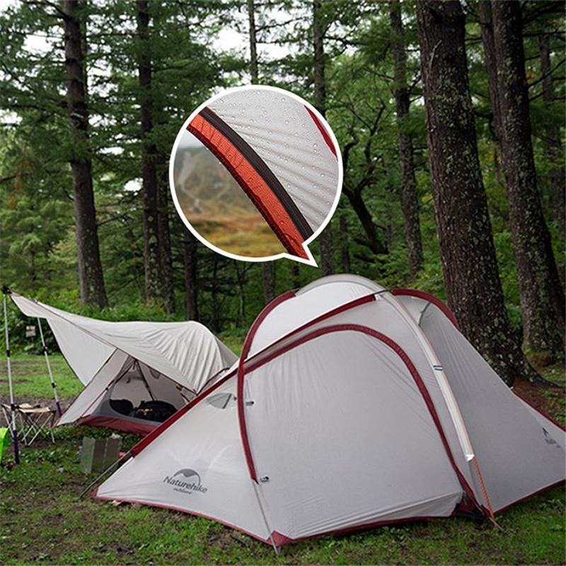 Палатка Naturehike Hiby One Big Bedroom 4 Man Tent 40D Grey/Red