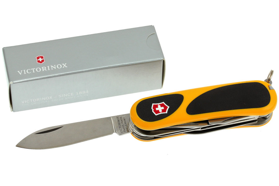 Нож Victorinox EvoGrip S18 (2.4913.SC8) 85мм 15функций желтый/черный карт.коробка желтый/черный