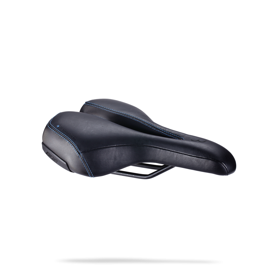 Седло Bbb Sportplus Active Leather Ergonomic Saddle Memory Foam Черный