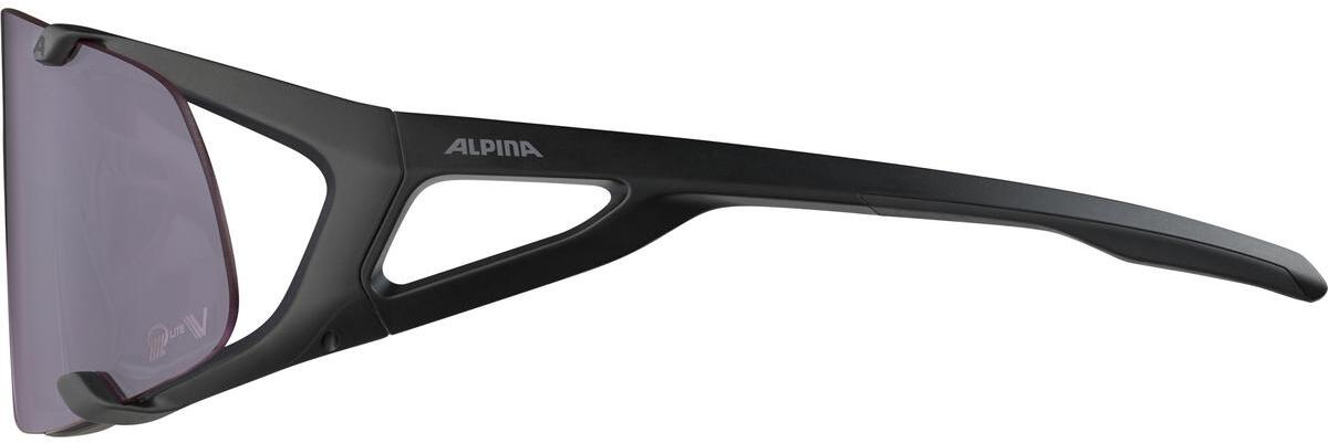 Очки солнцезащитные ALPINA Hawkeye S Q-Lite V Black Matt/Q-Lite V, Purple Cat.1-3 Hydrophobic, Fogstop
