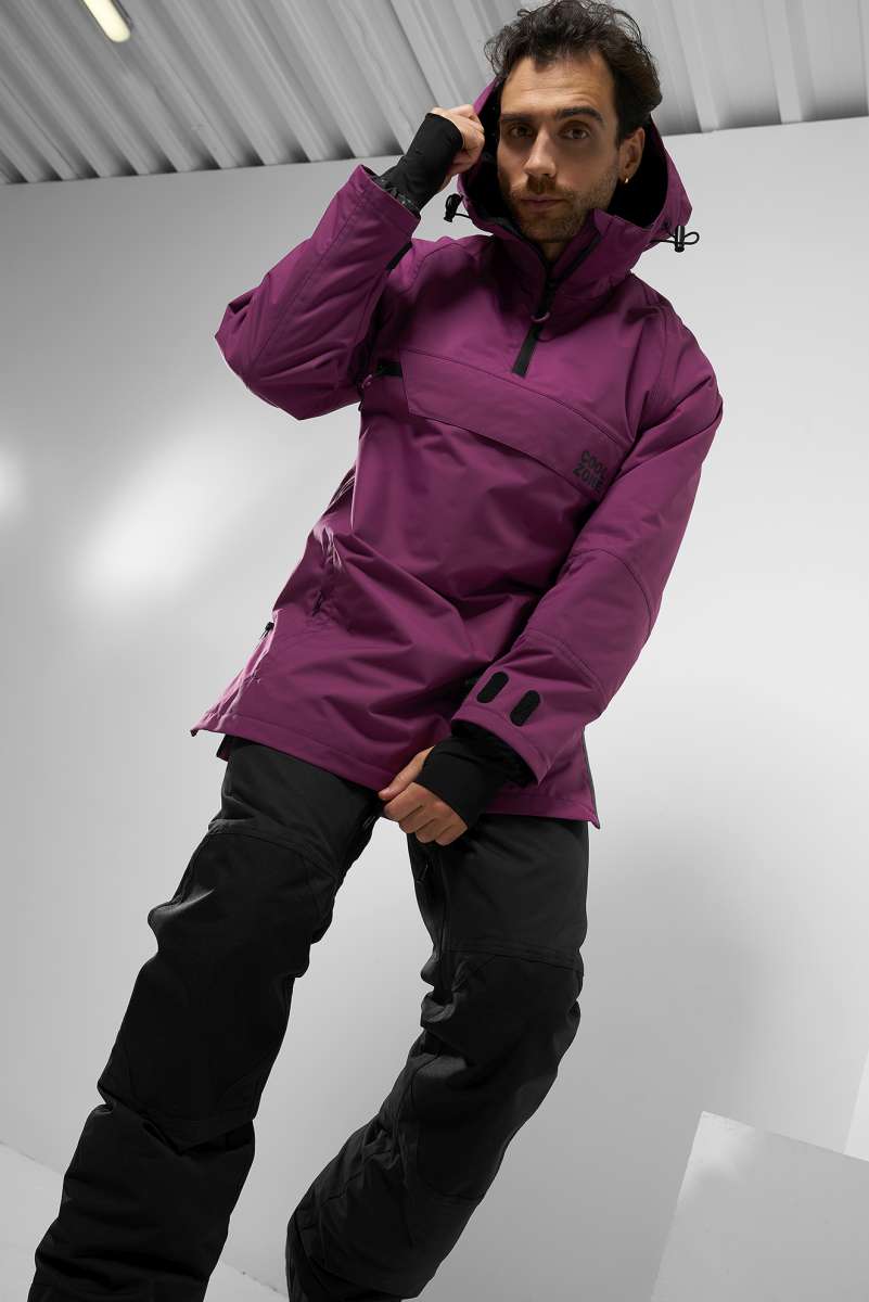Куртка сноубордическая COOL ZONE 2020-21 Mist бордовый