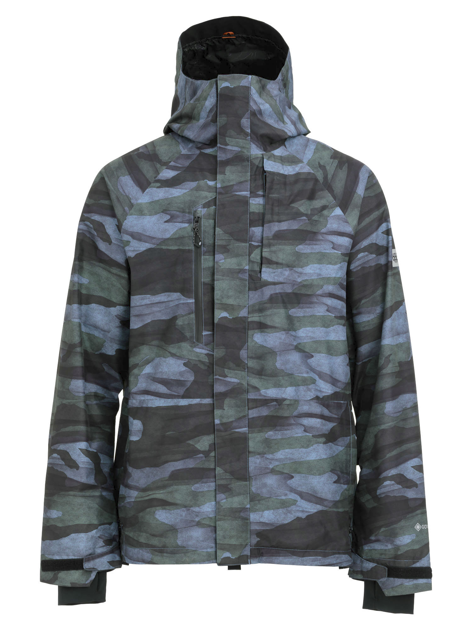 Куртка сноубордическая 686 Gore-Tex Core Steel Blue/Waterland Camo