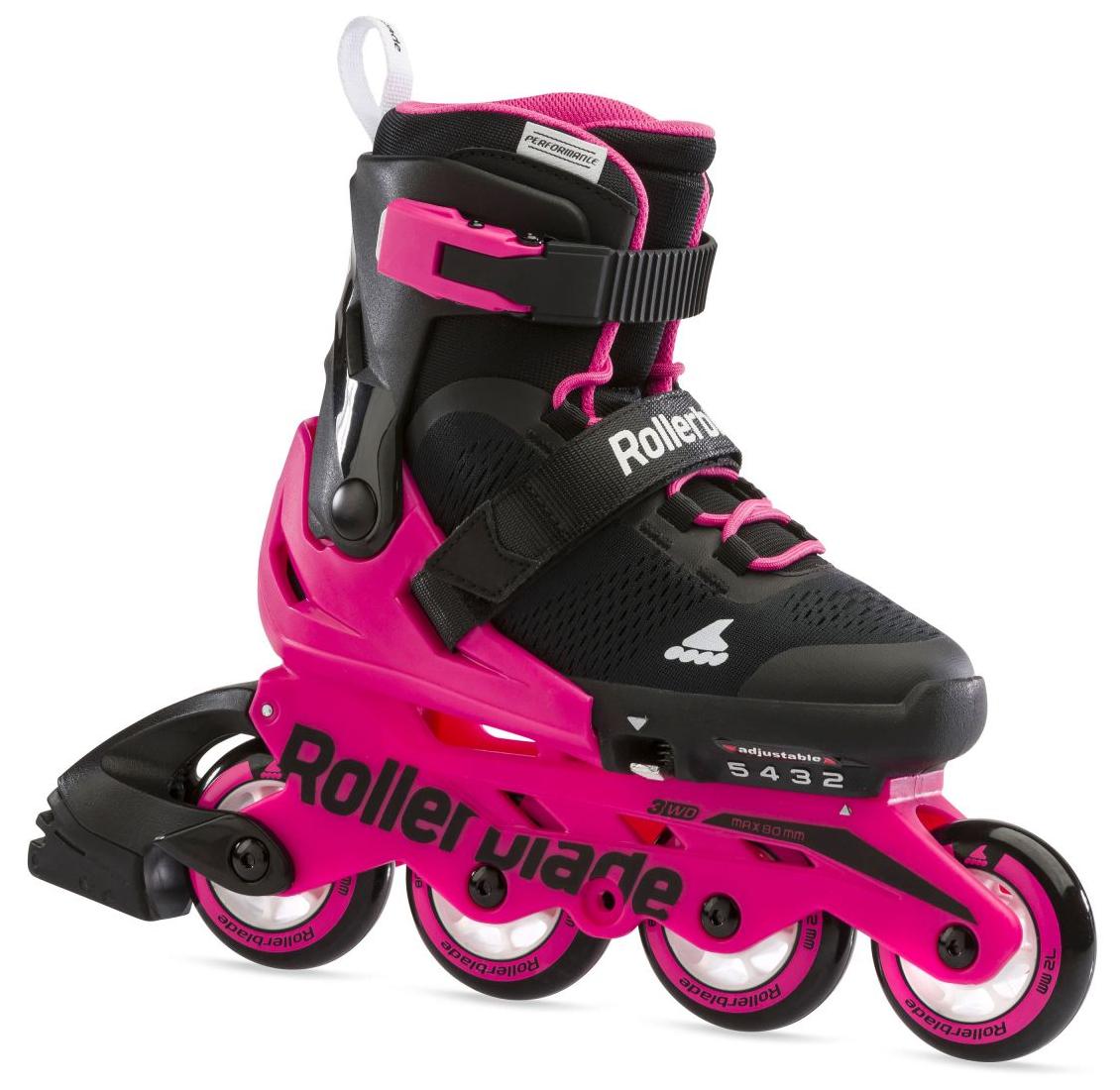 Роликовые коньки Rollerblade Microblade G Black/Neon Pink