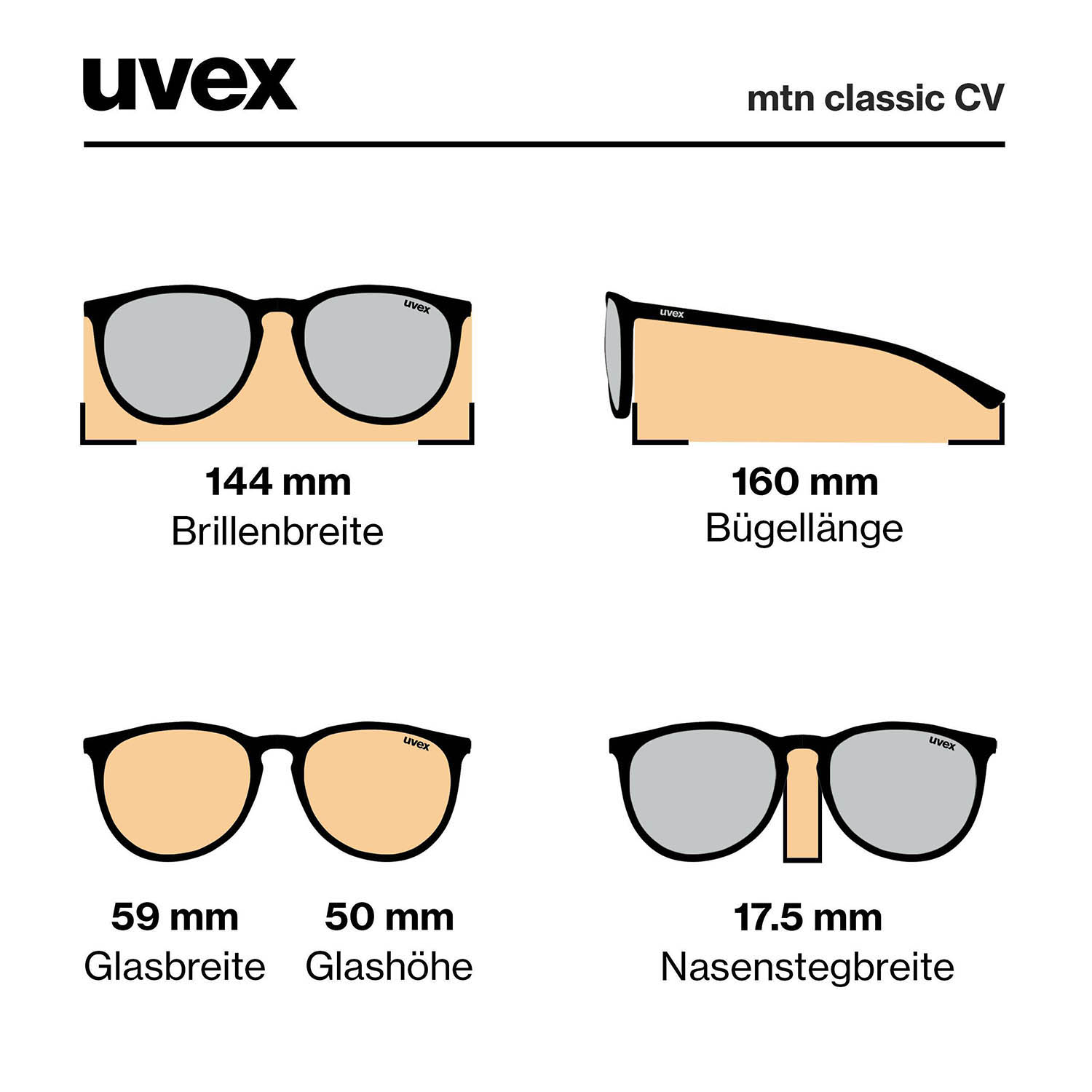 Очки солнцезащитные UVEX Mtn Classic CV Khaki/Silver