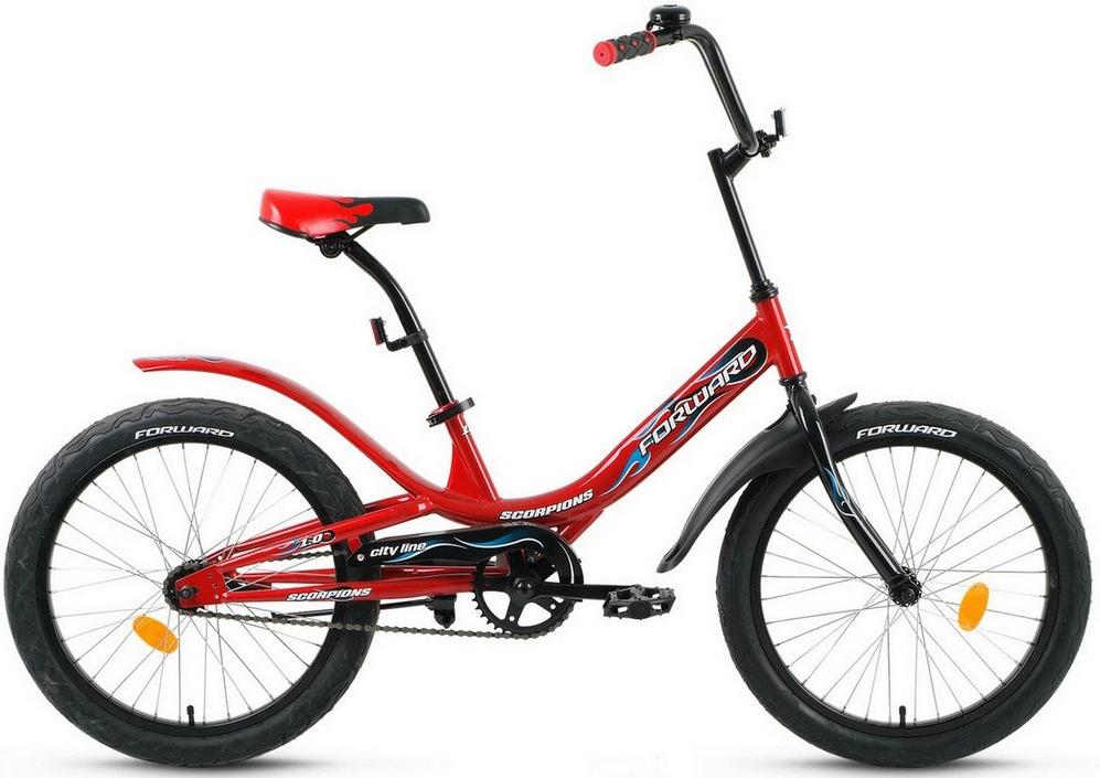 Велосипед Forward Scorpions 20 1.0 2021 красный