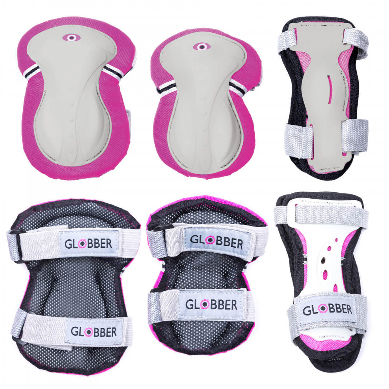 Комплект защиты Globber Protective Junior Set XS Розовый