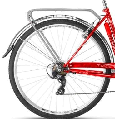 Велосипед Stels Navigator 395 28 Z010 (с корзиной) 2020 Красный