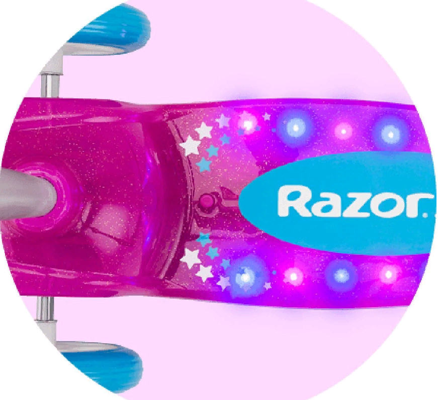 Трёхколёсный самокат Razor Lil Pop Розовый
