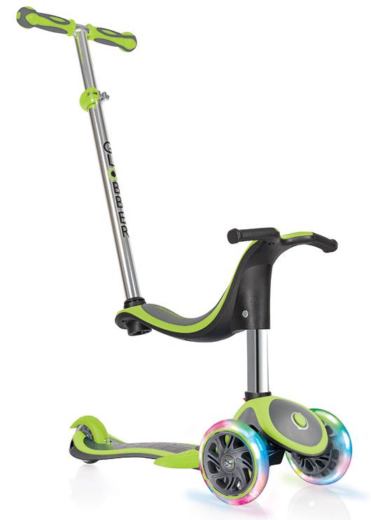 

Самокат Globber 2018 Evo 4 In 1 Lights Зеленый