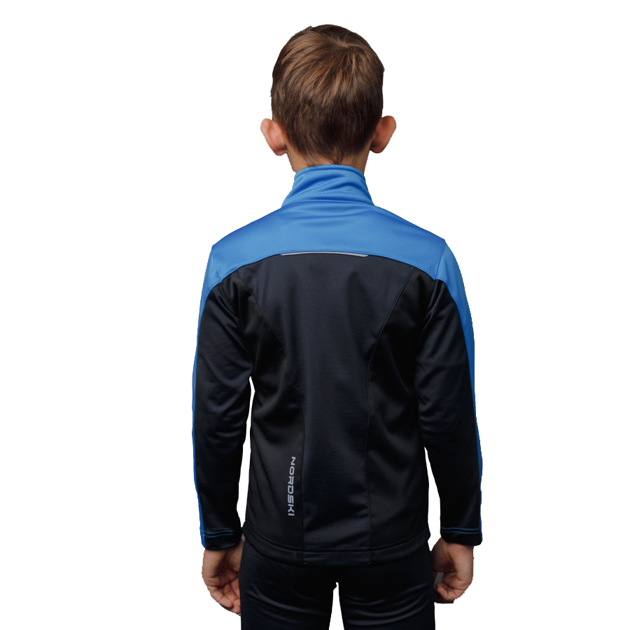 Куртка беговая детская Nordski 2020-21 Active Blue/Black