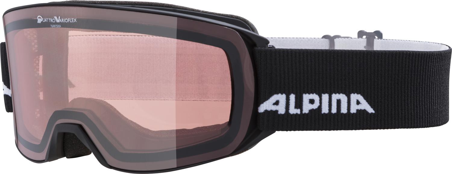 Очки горнолыжные Alpina 2021-22 Nakiska QV Black Matt