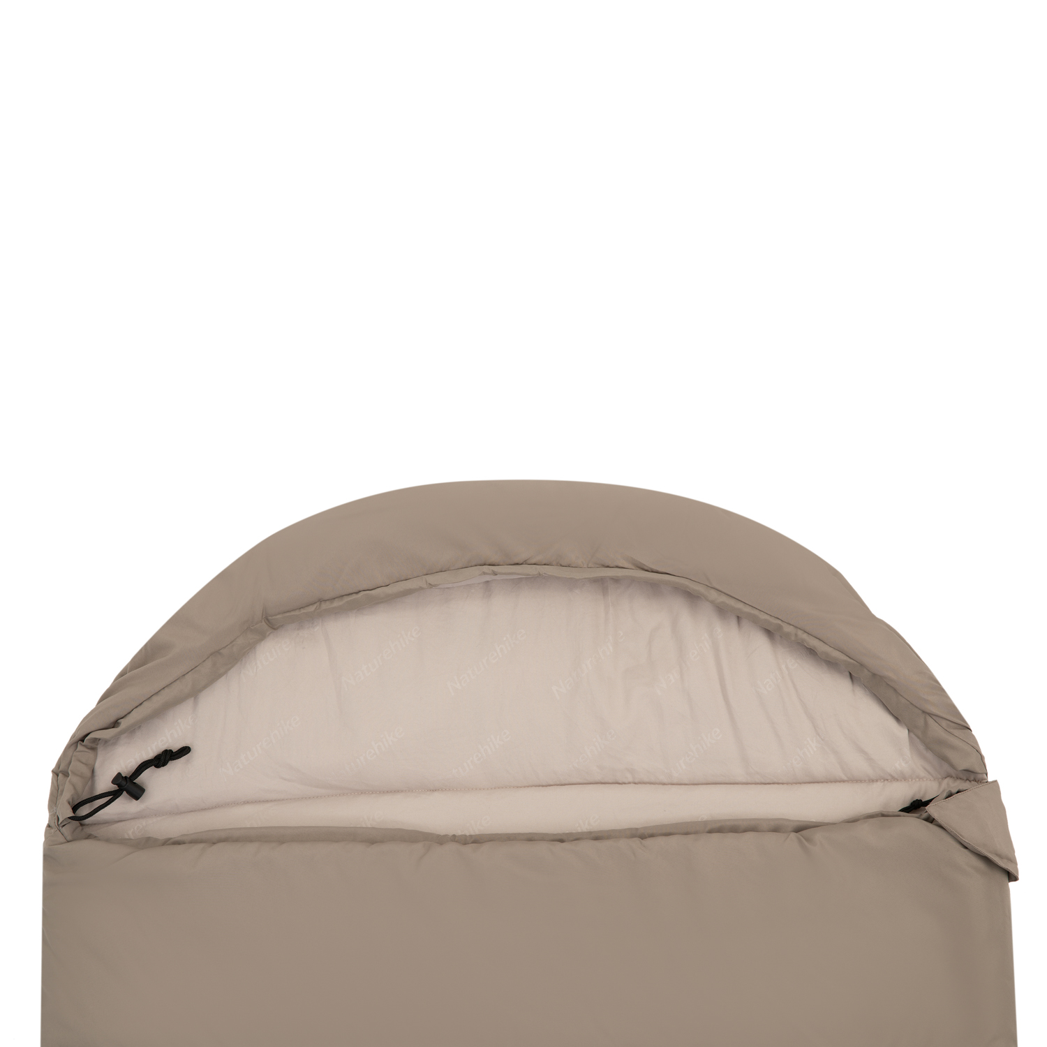 Спальник Naturehike Envelop Washable Cotton Sleeping Bag With Hood M400 Left Zipper Green