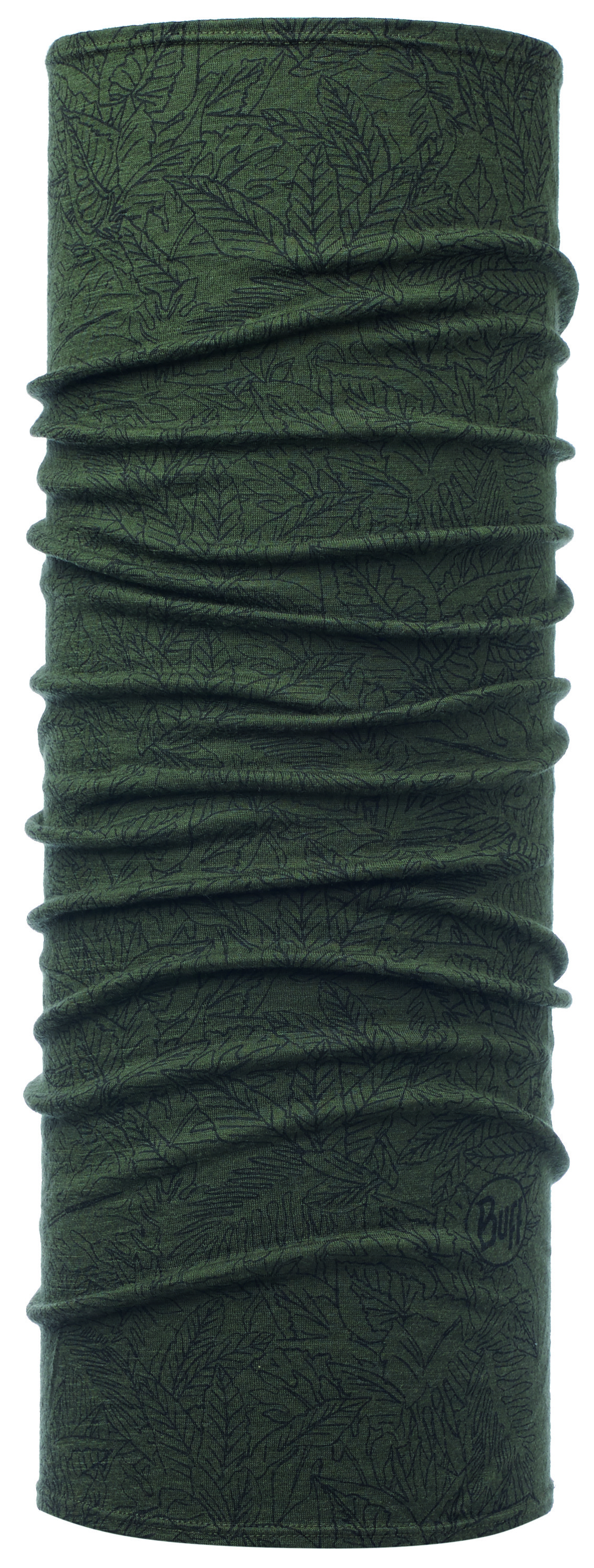 

Бандана Buff Lightweight Merino Wool Leaf Forest Night
