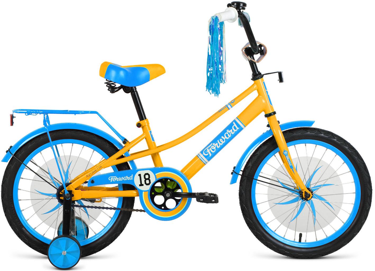 Велосипед Forward Azure 18 2021 желтый