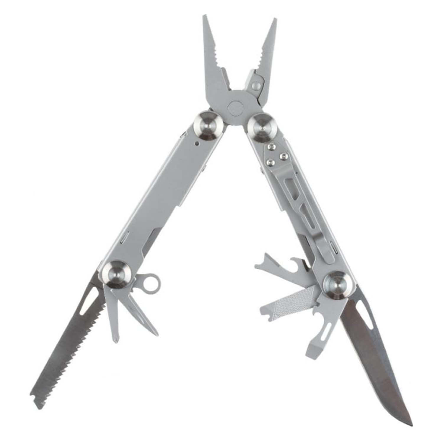Мультиинструмент Stinger Knives 104x45 мм 12 функций сталь Серебристый ...