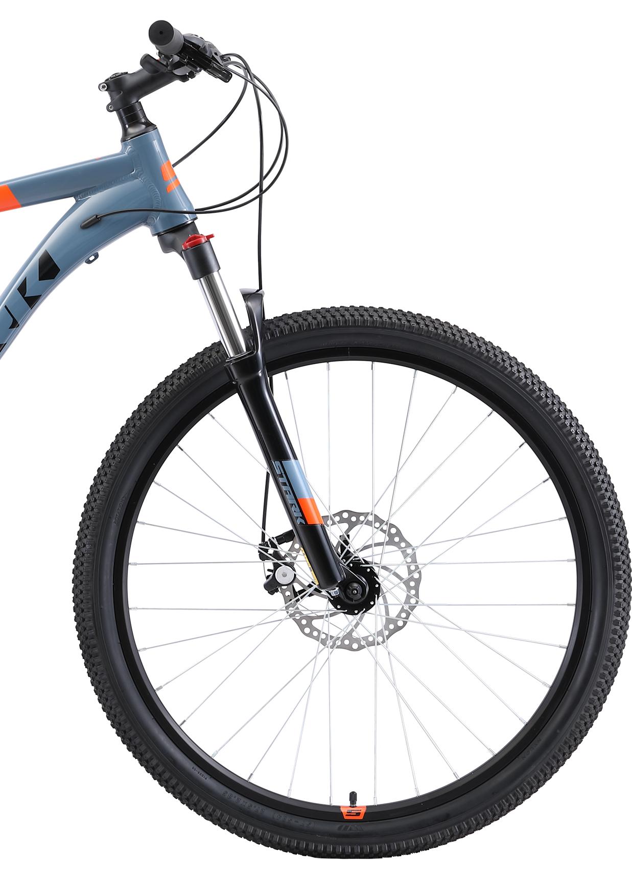 Велосипед Stark Router 27.3 D 2019 Серый/Черный/Оранжевый
