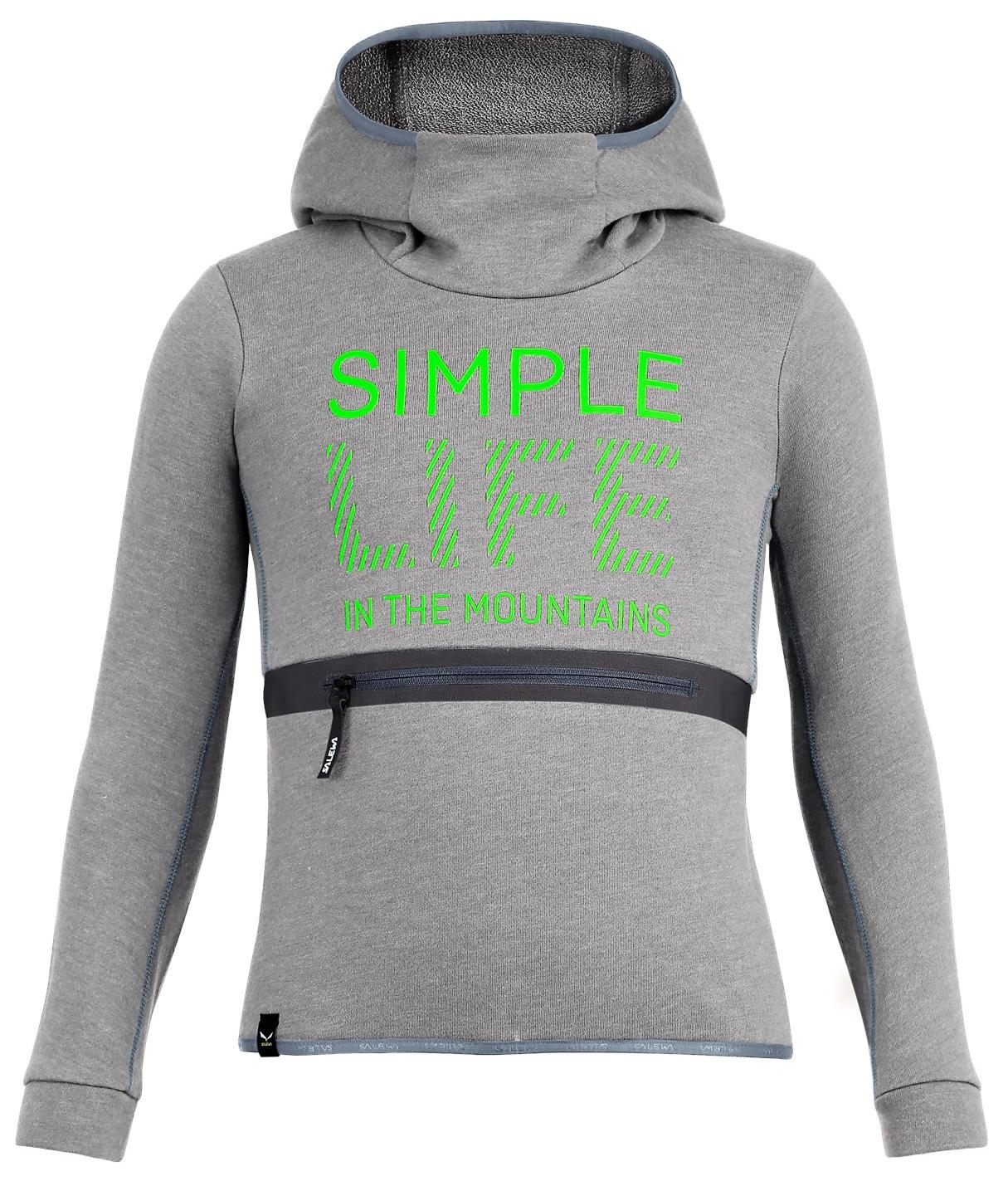 Salewa Simple Life Dry Hoodie Grey Melange