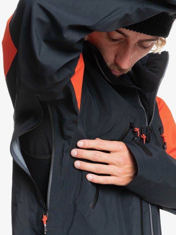 Куртка сноубордическая Quiksilver Highline Pro 3L Gore-Tex® Shell Snow Jacket True Black