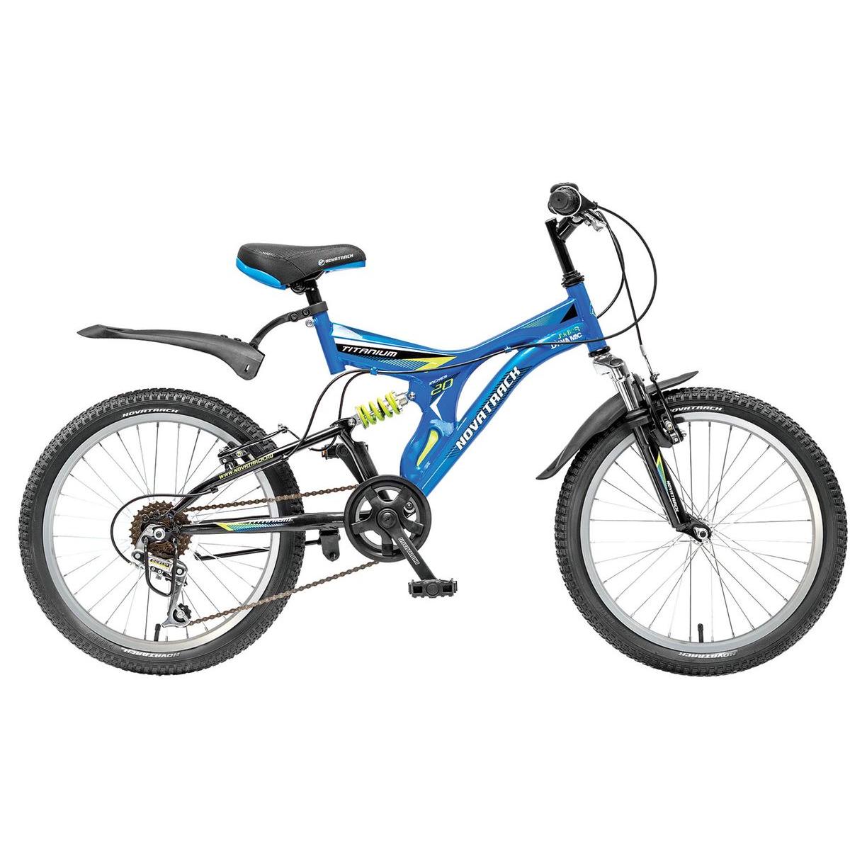 Велосипед Novatrack Titanium 20 2019 темно-синий
