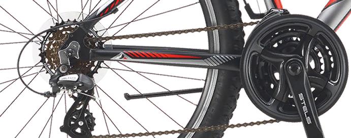Велосипед Stels Navigator 630 V 26 V010 2020 Черный/Серебро/Красный