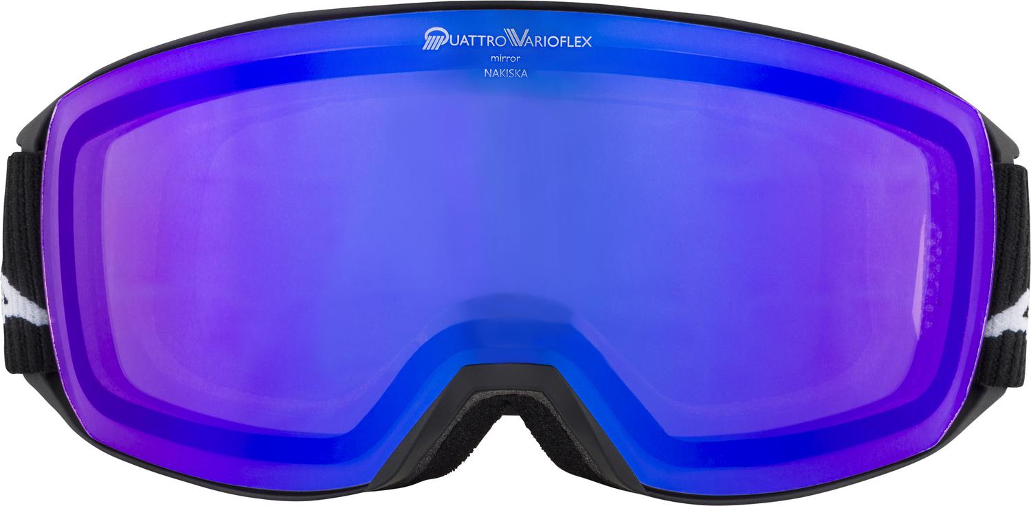 Очки горнолыжные Alpina 2021-22 Nakiska Qv Black Matt/Blue S2-3