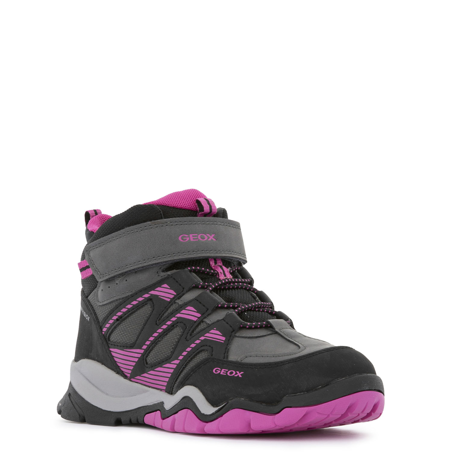 Ботинки детские GEOX J Montrack B Abx A Anthracite/Fuchsia