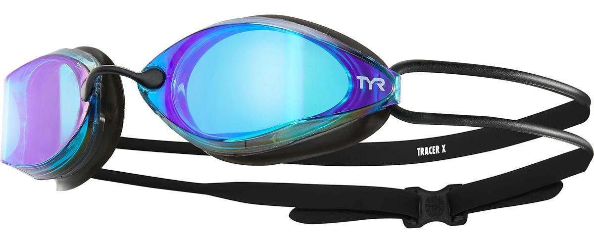 Очки для плавания TYR Tracer-X Racing Mirrored Голубой