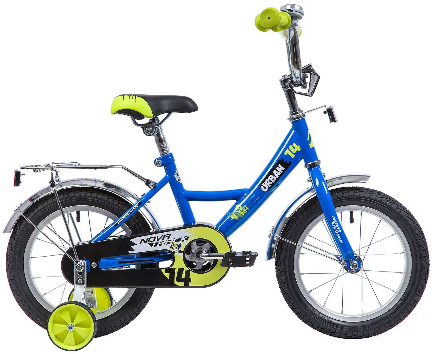 Велосипед Novatrack Urban 14 2021 синий