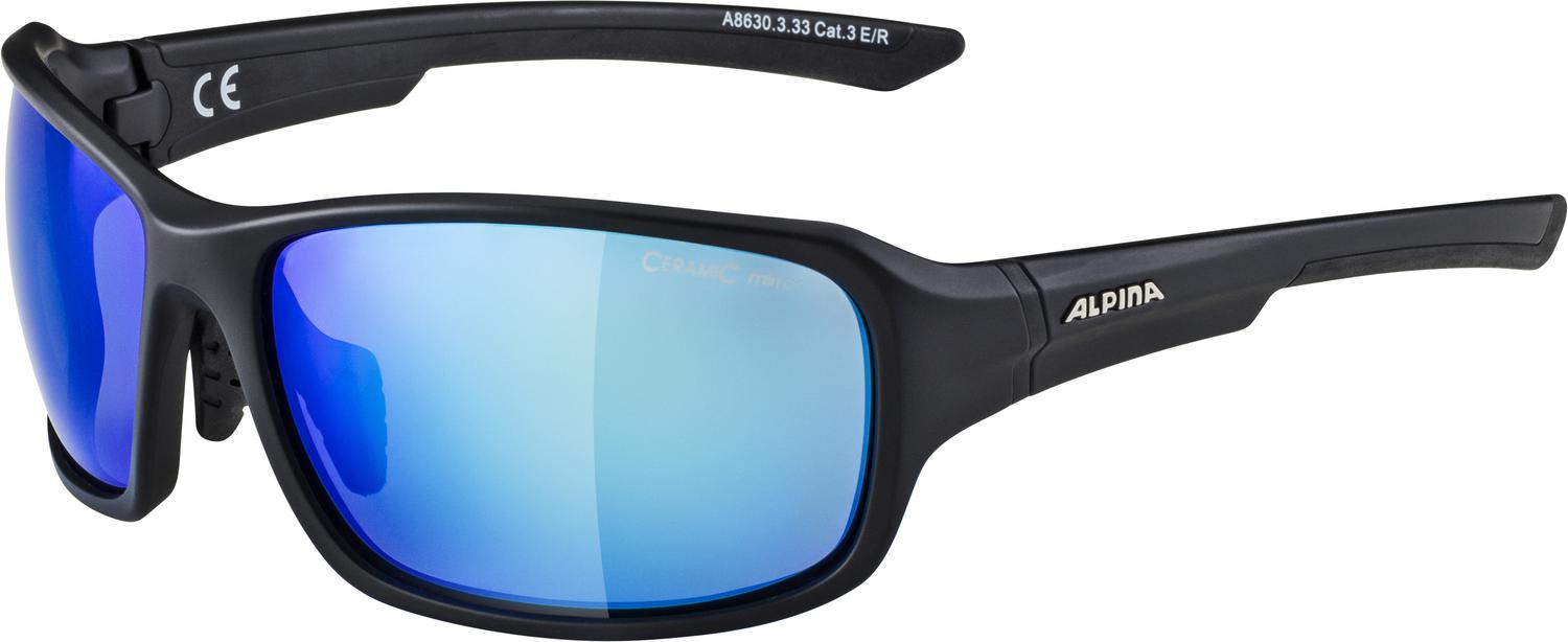Очки солнцезащитные Alpina 2021-22 Lyron Black Matt/Blue Mirror