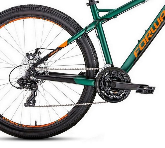 Велосипед Forward Quadro 27,5 2.0 disc 2020 зеленый мат.