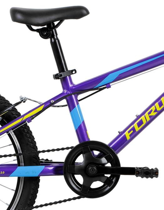 Велосипед Forward Rise 20 2.0 2019 Фиолетовый/Желтый