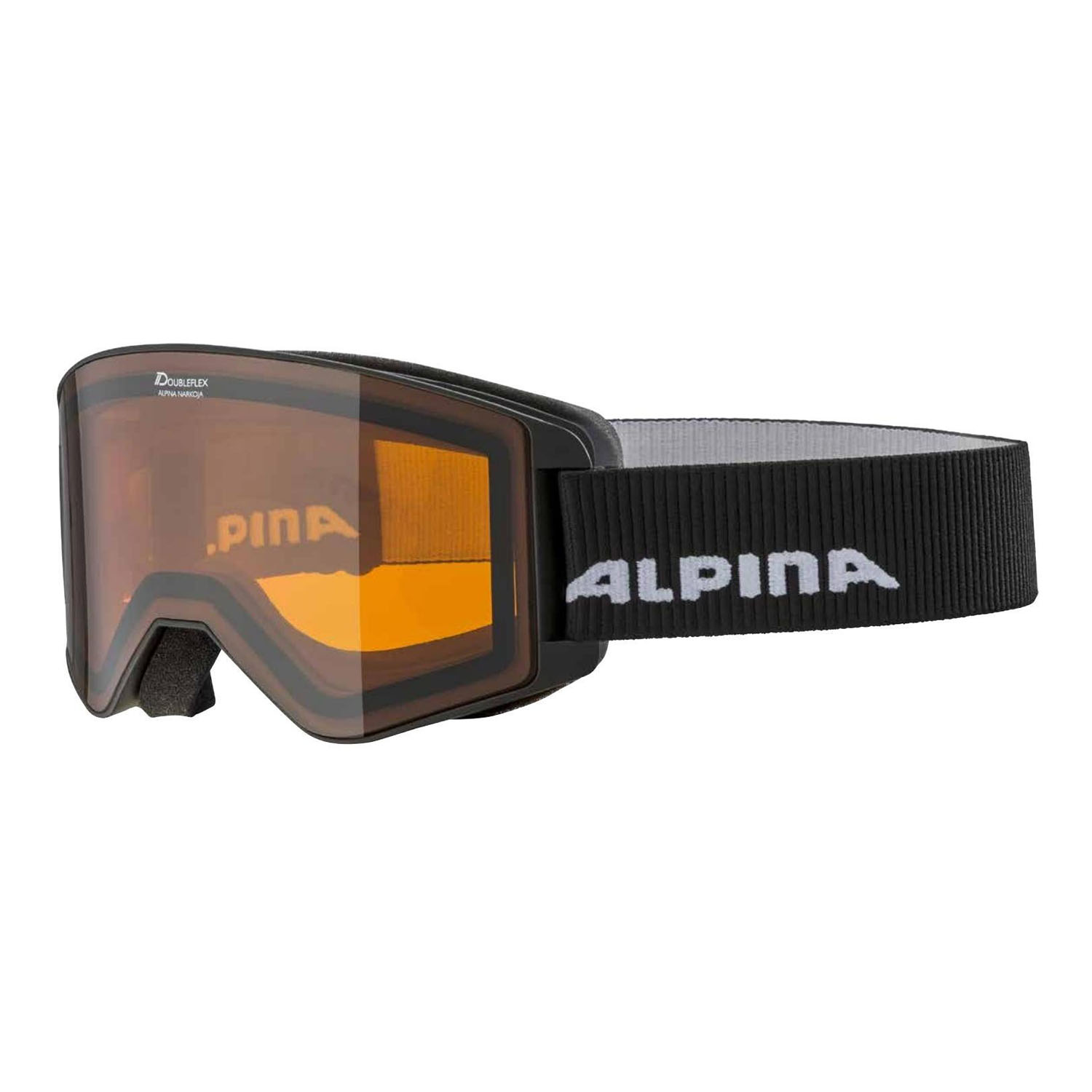 Очки горнолыжные ALPINA Narkoja Black/Orange S2