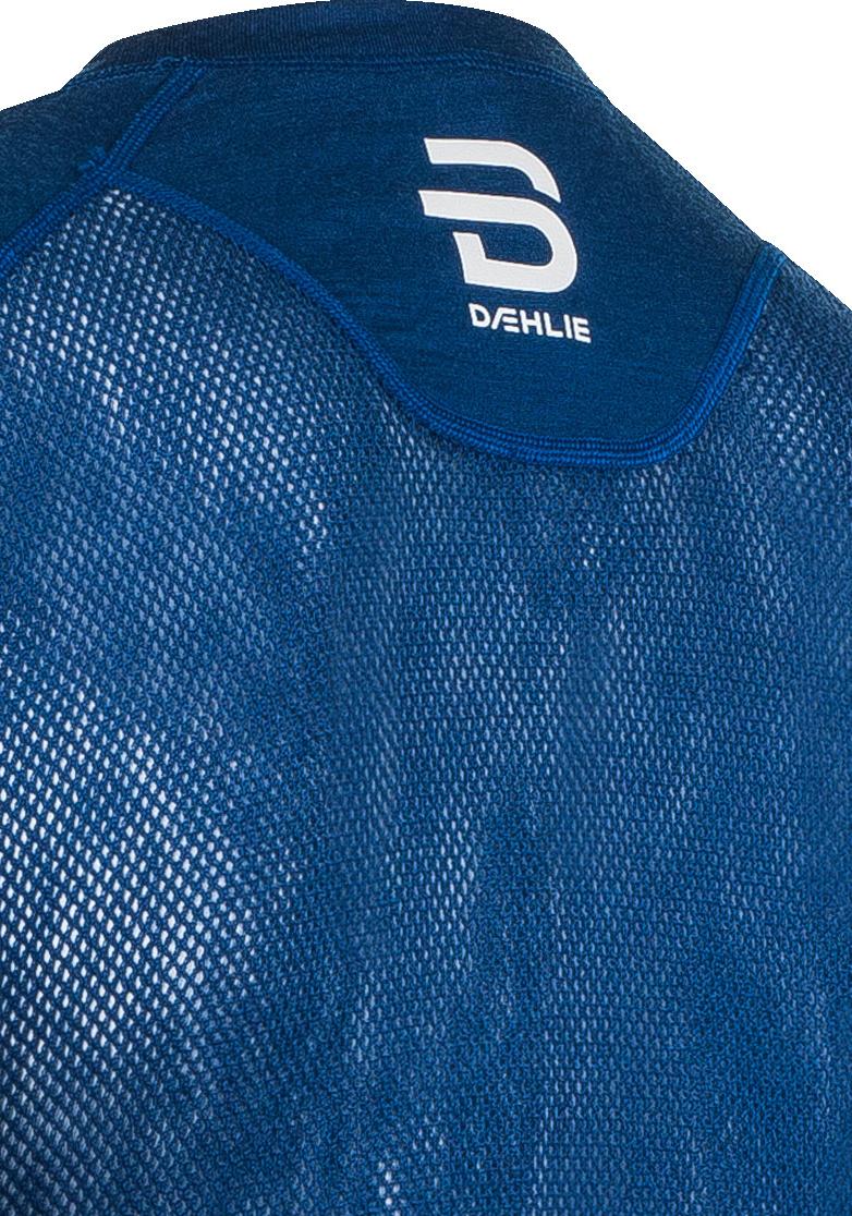 Футболка с длинным рукавом беговая Bjorn Daehlie 2020-21 Airnet Wool for men Estate Blue