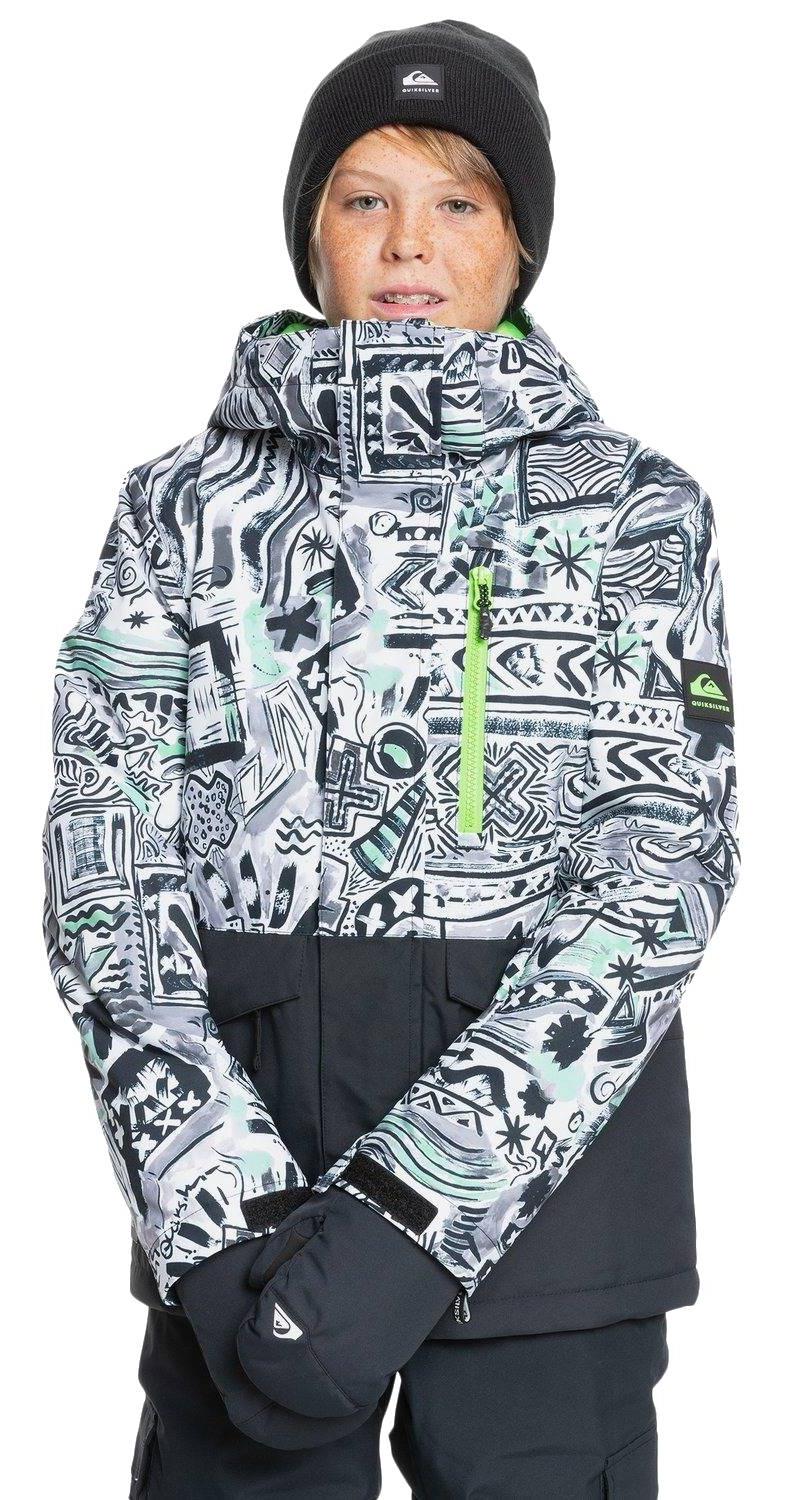 Куртка сноубордическая детская Quiksilver Mission Block Boy's Snow Jacket Black Quik Archives Original