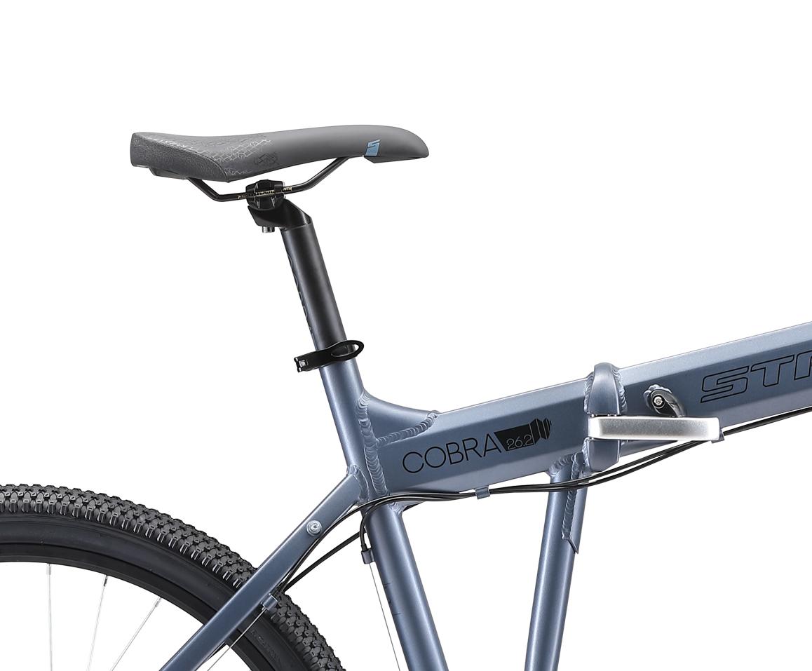 Велосипед Stark Cobra 26.2 D 2020 серый/черный