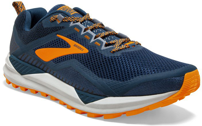 Беговые кроссовки BROOKS Cascadia 14 Poseidon/Orange/Grey