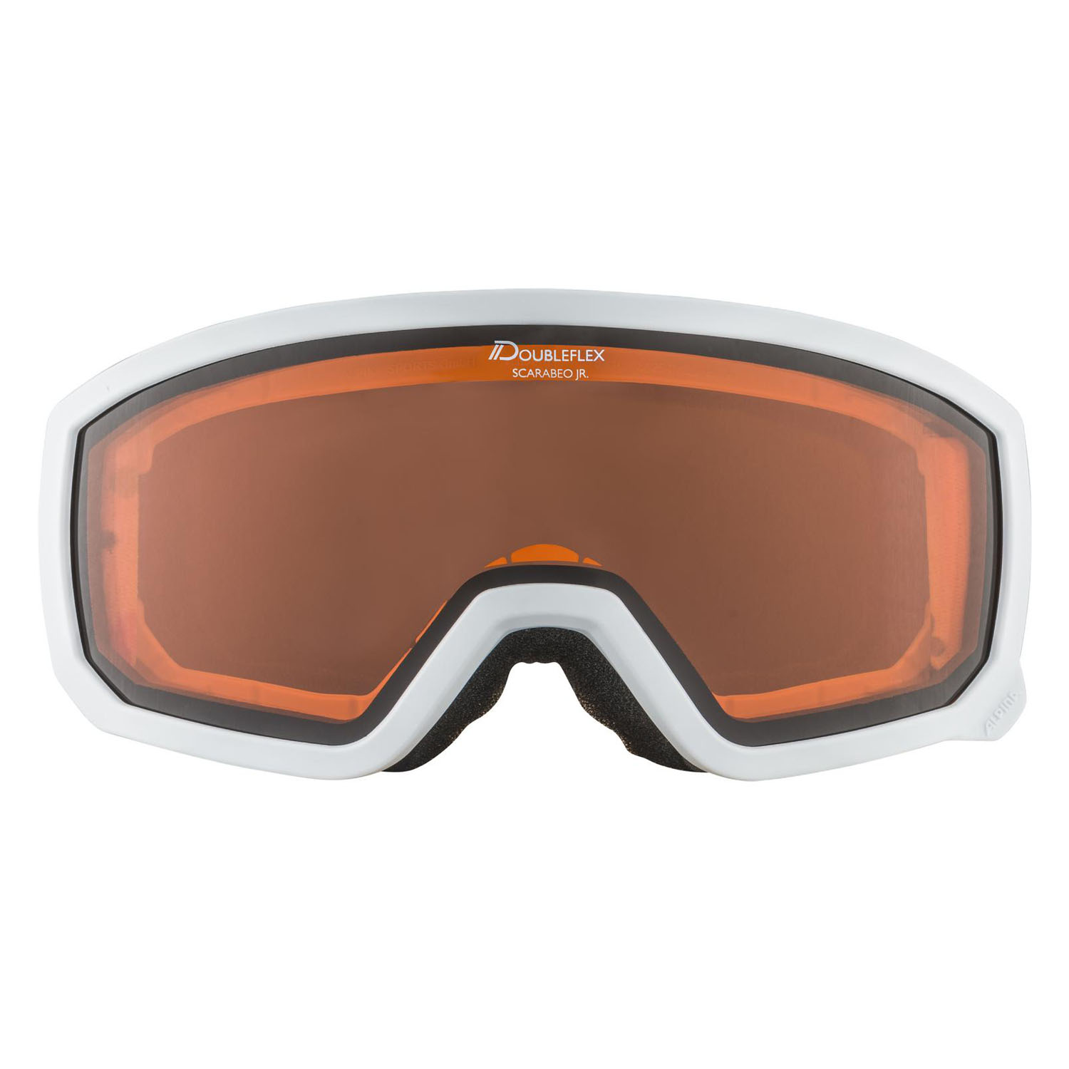 Очки горнолыжные ALPINA Scarabeo Jr. White-Rose Matt/Orange S2