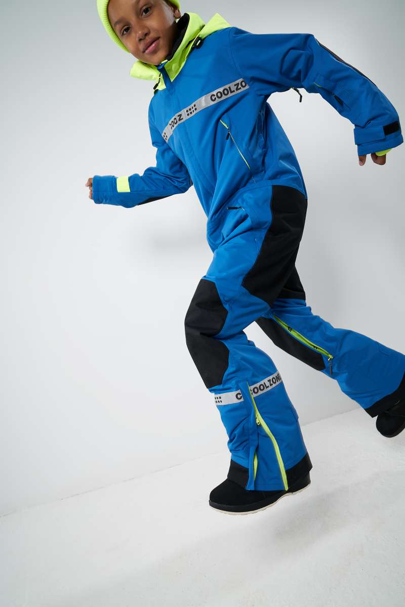 Комбинезон сноубордический детский COOL ZONE Air салатовый/темно-синий