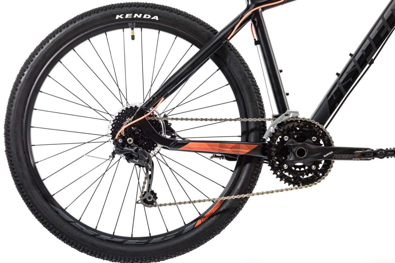 Велосипед Aspect Air Comp 27.5 2021 черно-оранжевый