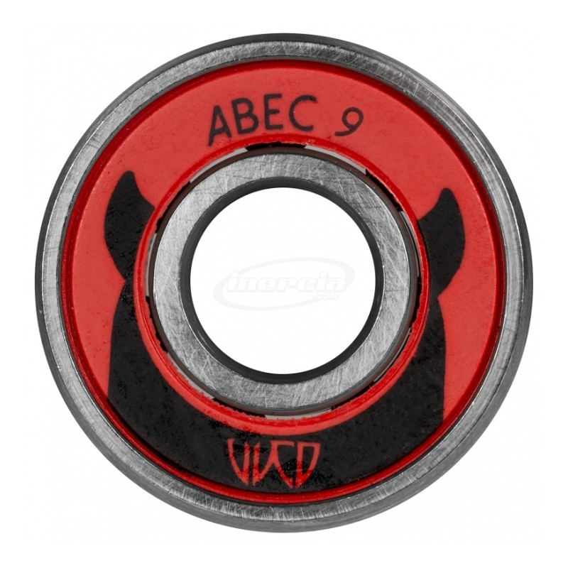 Комплект подшипников Powerslide ABEC 9 FS, 12-pack Red