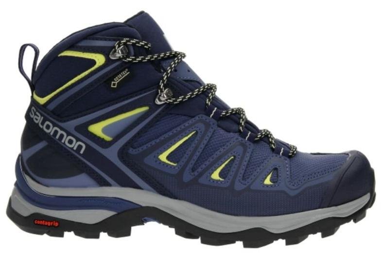 Ботинки для хайкинга (высокие) Salomon X Ultra 3 MID GTX® W Crown Blue/Evening B/Snny Lime