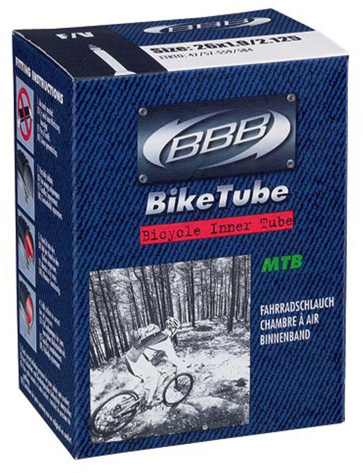 Велокамера BBB BikeTube 26x1,5/1,75 FV 48mm Black