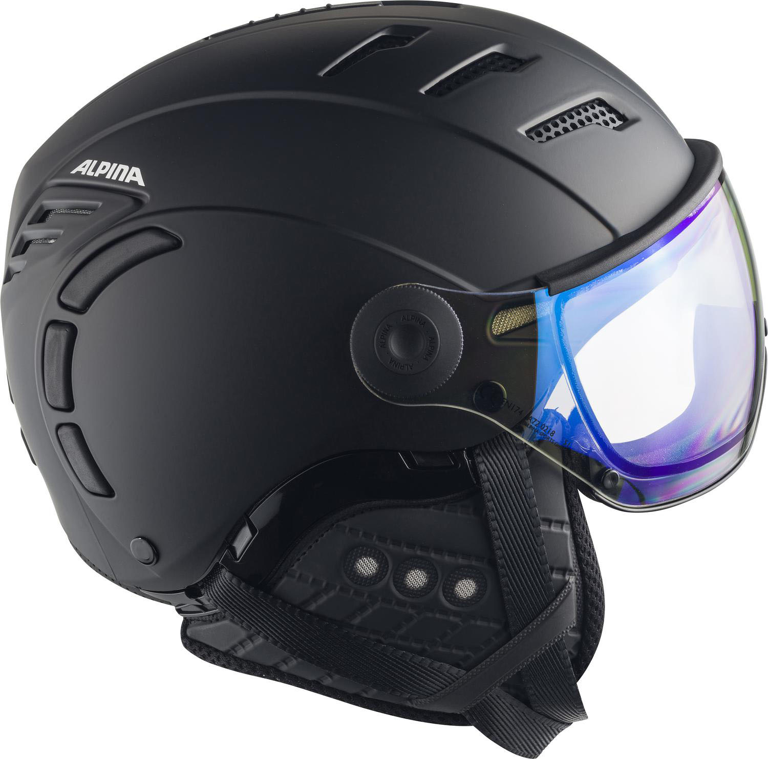 Шлем с визором ALPINA Jump 2.0 V Black Matt